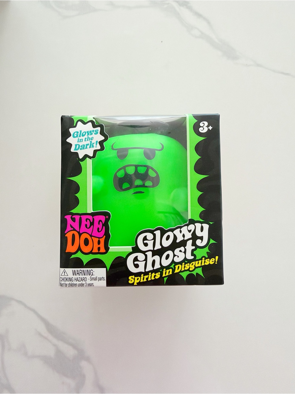 RARE NeeDoh Glowy Ghost Green and Halloween Glow in the Dark NEW 👻